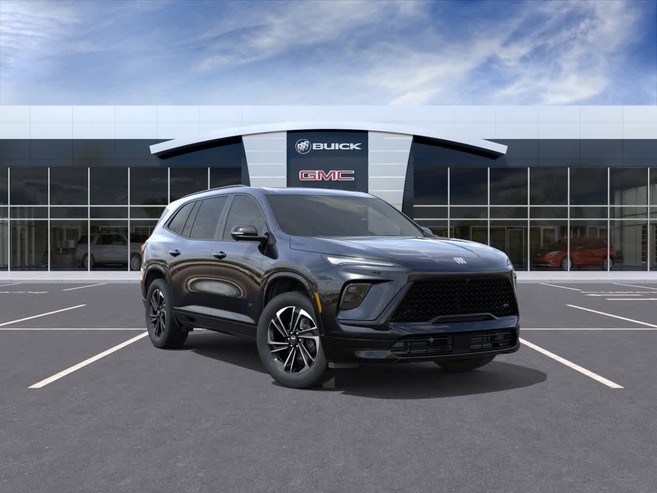 2026 Buick Enclave Sport Touring in Ebony Twilight Metallic — front three-quarter view
