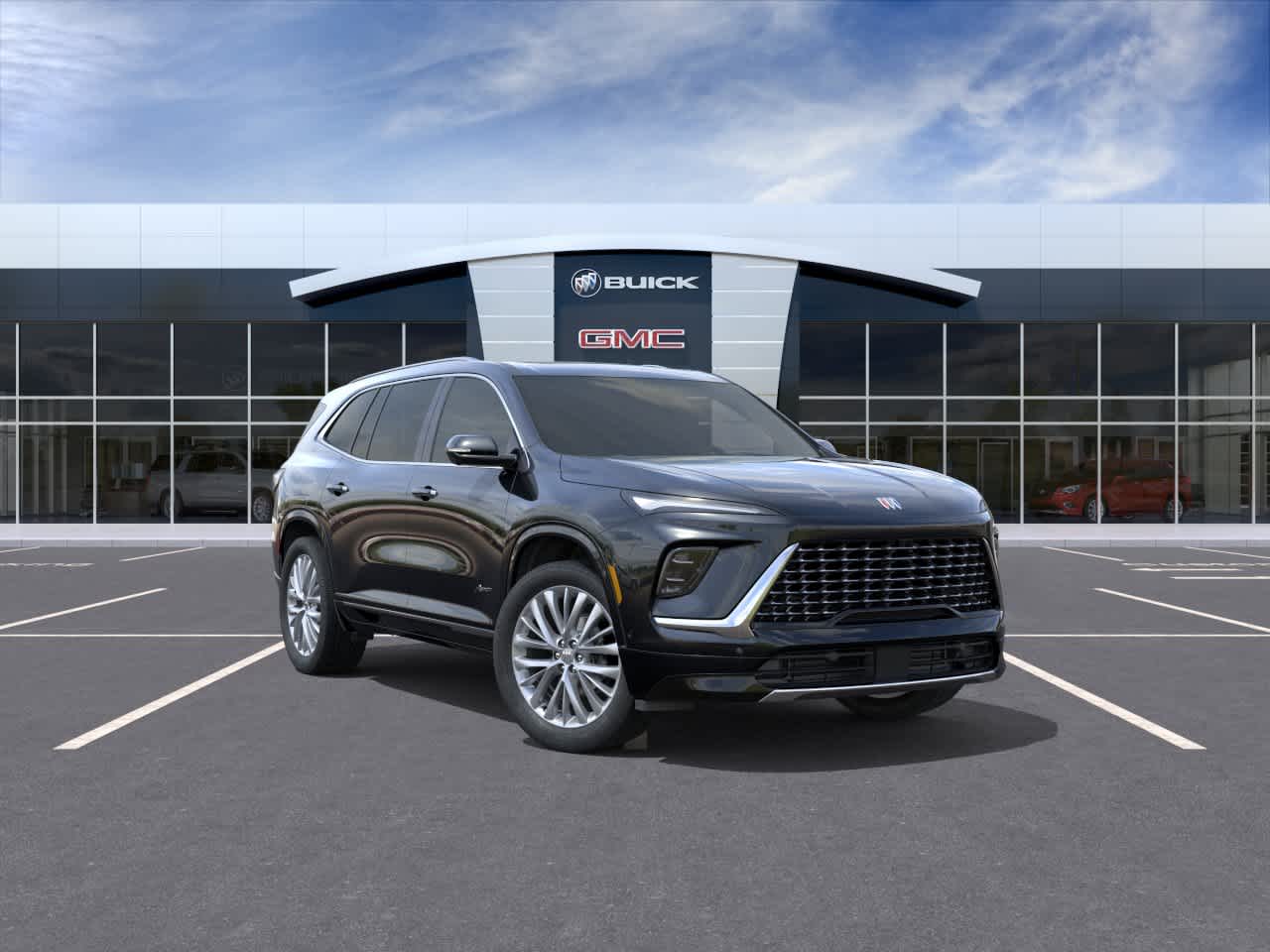 2026 Buick Enclave Avenir in Ebony Twilight Metallic — front three-quarter view